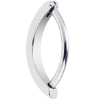 14G 9/16 316L Surgical Steel Smooth Style Hinged Hoop Belly Ring