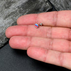 16G 1/4 Inlay Patriotic Kissy Lips Cartilage Tragus Earring