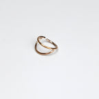 20G 5/16 Rose Gold Tone Double Nose Hoop