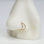 20G 5/16 Rose Gold Tone Double Nose Hoop