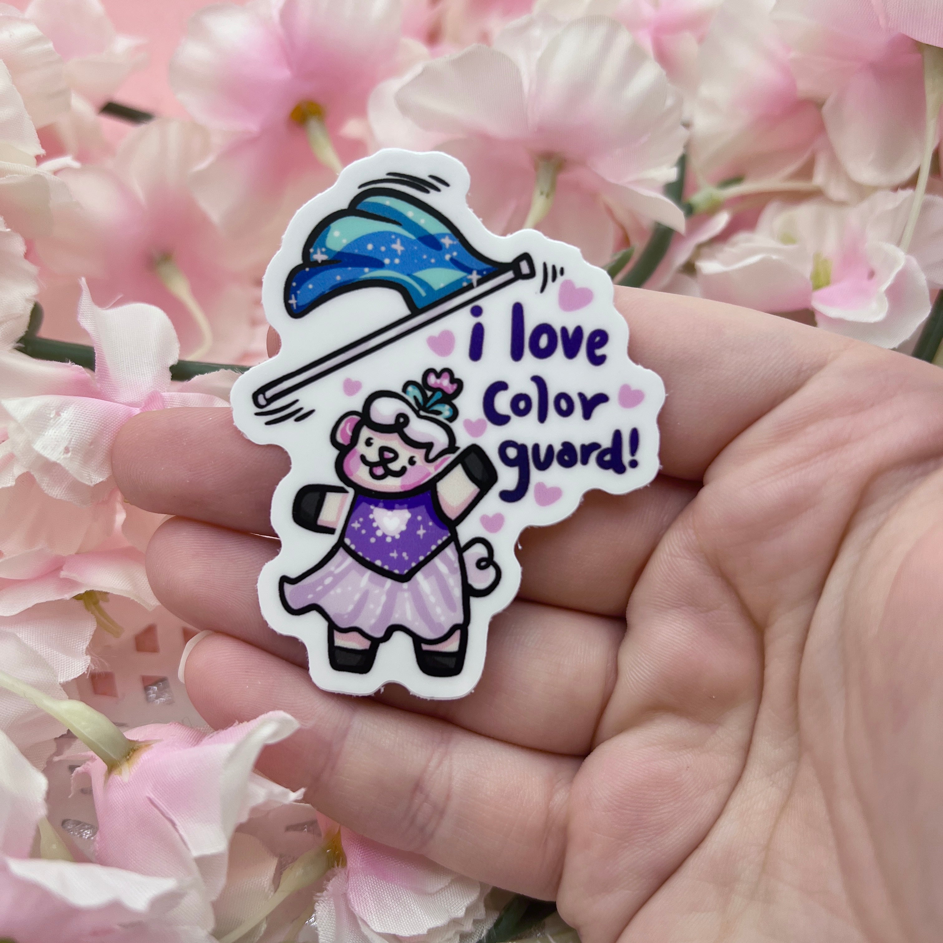 "I Love Color Guard!" Sprout ~ Sticker