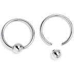 16G 3/8 Frankenheart Green BCR Captive Ring Set of 4