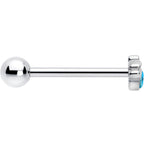 Blue Gem Little Cutie Bee Barbell Tongue Ring