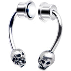 Skull Magnetic Septum Ring Horseshoe Non-Pierced Fake Nose Ring