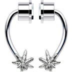 Pot Leaf Magnetic Septum Ring Horseshoe Non-Pierced Fake Nose Ring