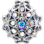 16G 5/16 Aurora Gem Retro Sunburst Labret Monroe Tragus