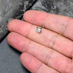 16G 5/16 Clear Gem Heavenly Heart Angel Wing White Labret Tragus