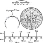 16G 3/8 Pincher Crescent Taper