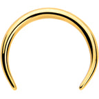 16G 5/16 Gold Tone Pincher Crescent Taper