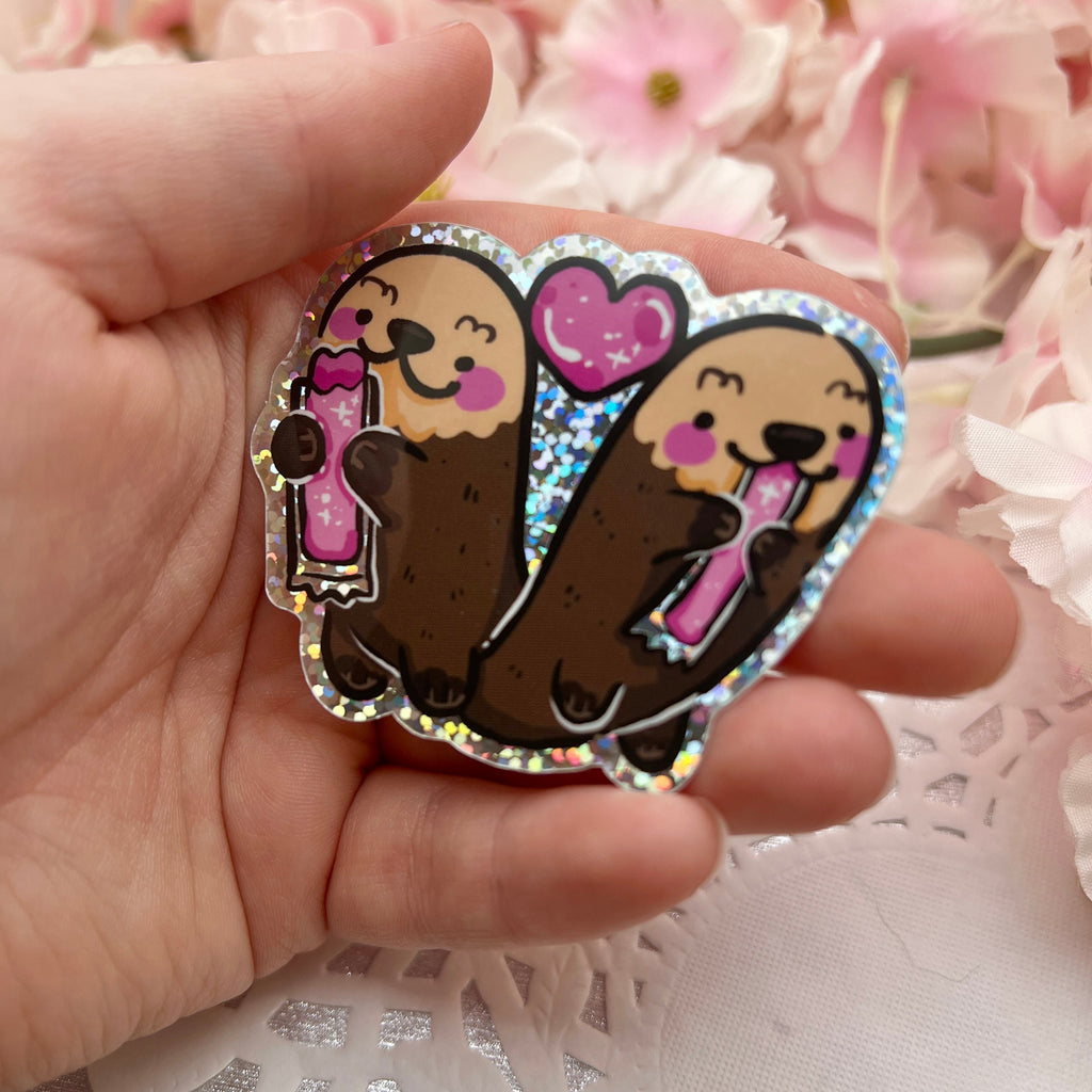 Otter Pops ~ Glitter Sticker