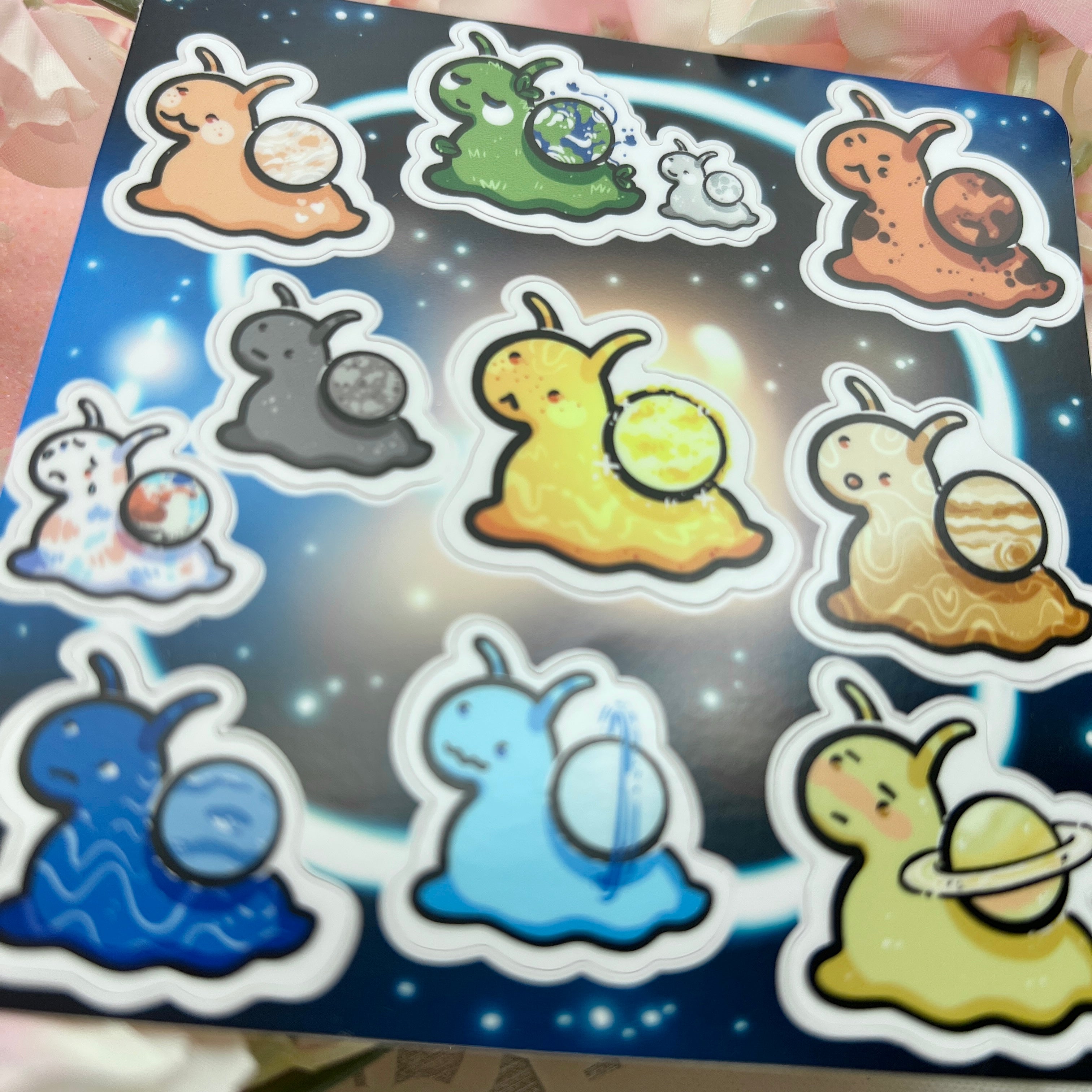 Snail Solar System ~ Sticker Sheet