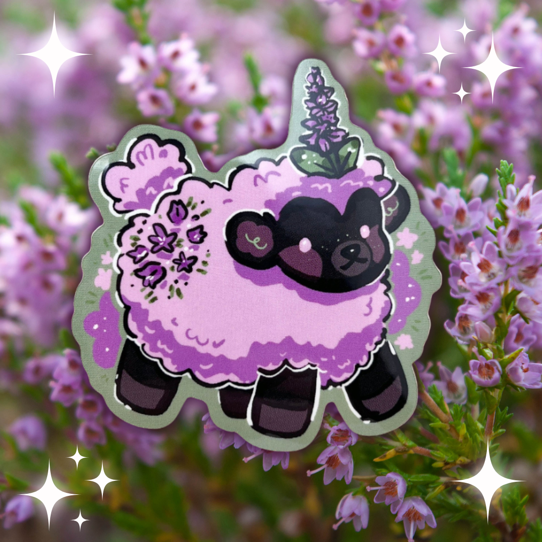 Heather Sheep ~ Sticker