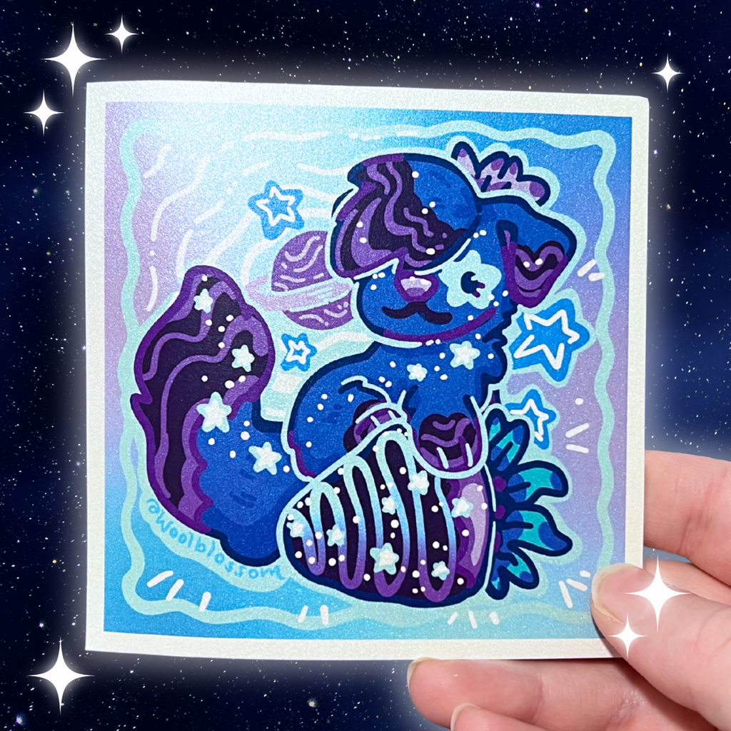 2010's Galaxy Puppy ~ Shimmer Print