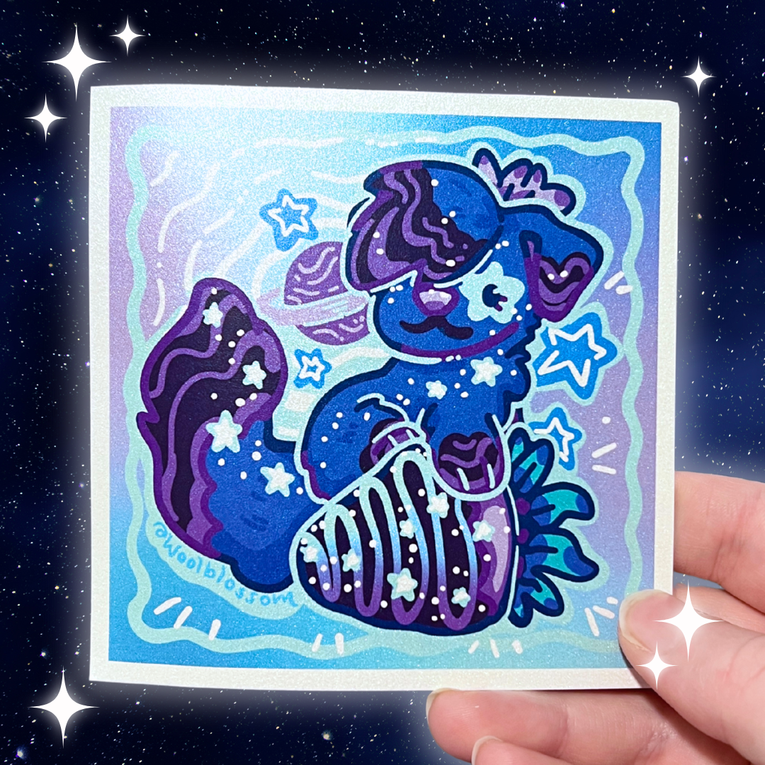 2010's Galaxy Puppy ~ Shimmer Print