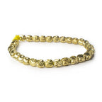 7x6mm Brass Wavey Ovals 8 inch 32 beads