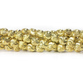 7x6mm Brass Wavey Ovals 8 inch 32 beads