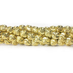7x6mm Brass Wavey Ovals 8 inch 32 beads