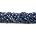 7mm Iolite Straight Drilled Faceted Teardrop Beads, 14 inch