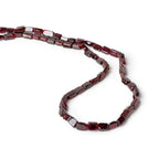 7mm Rhodolite Garnet Plain Rectangle Beads, 14 inch