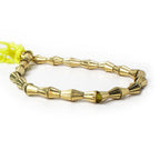 5mm Brass Fluted Cone Beads 8 inch 40 beads