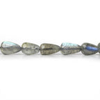 7x4-10x5mm Labradorite Plain Straight Drilled Teardrop Beads 14 inch 34 pieces
