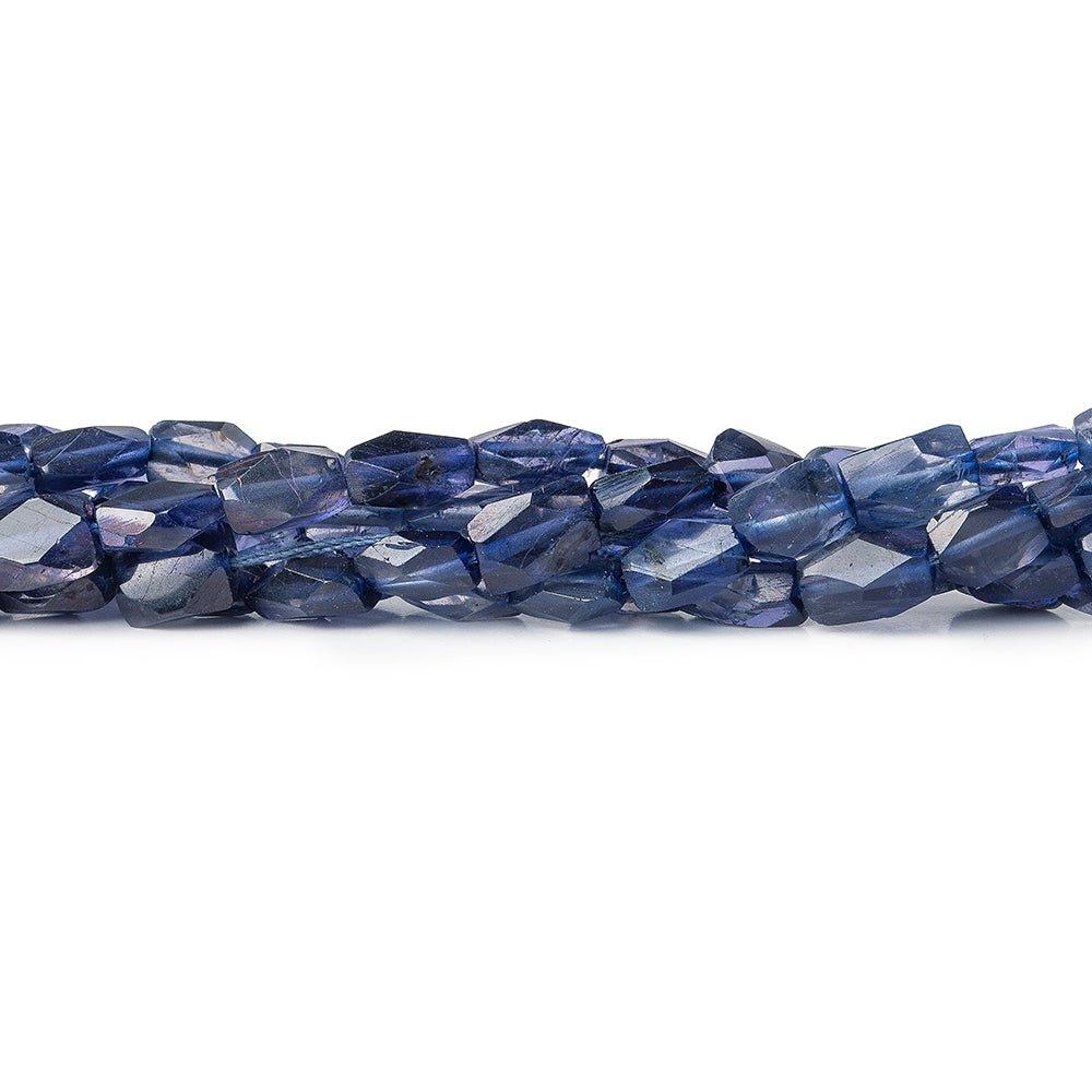 7x6mm Iolite Faceted Rectangles 14 inch 25 beads