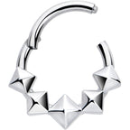 16G 5/16 3D Punk Style Hinged Segment Ring