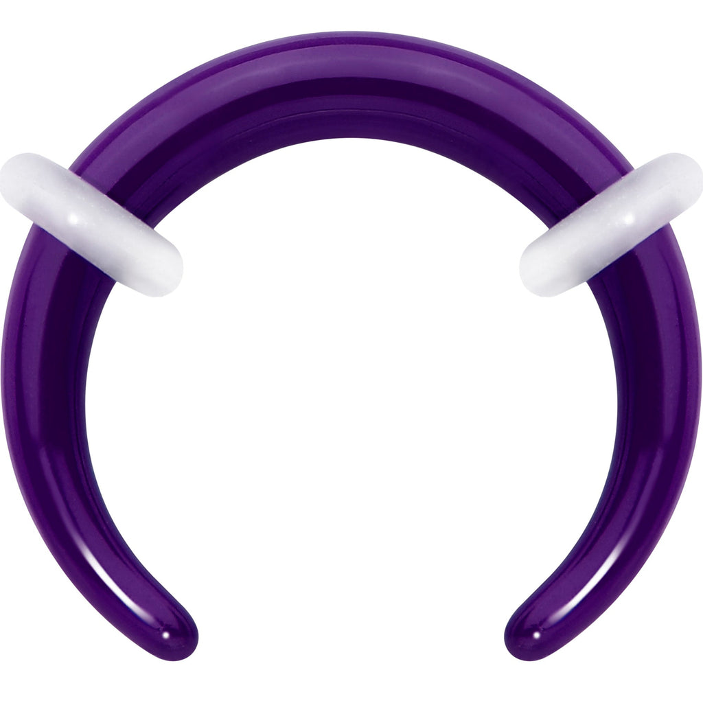 Stainless Steel Crescent Pincher Septum Ring - 14G and 16G