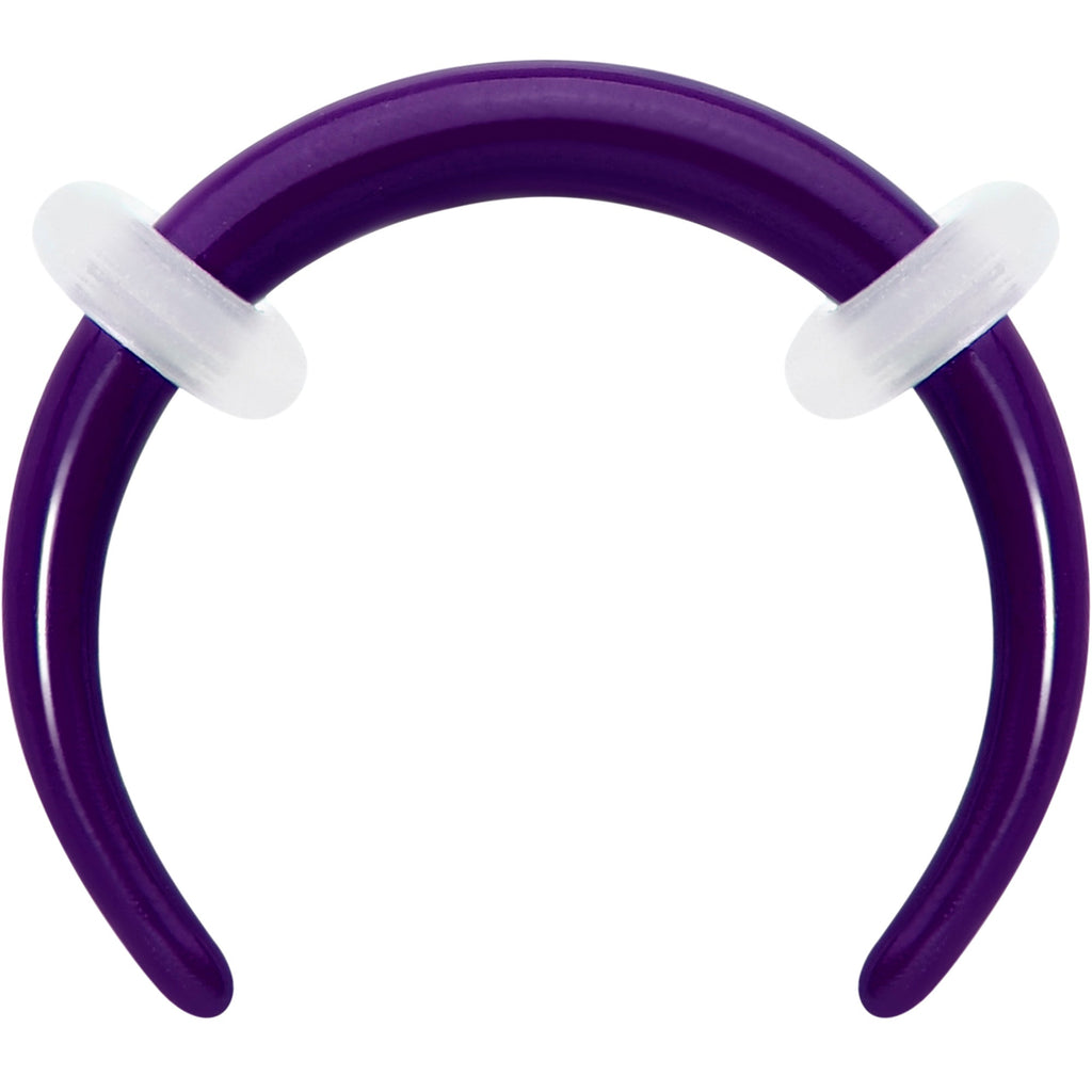Stainless Steel Crescent Pincher Septum Ring - 14G and 16G