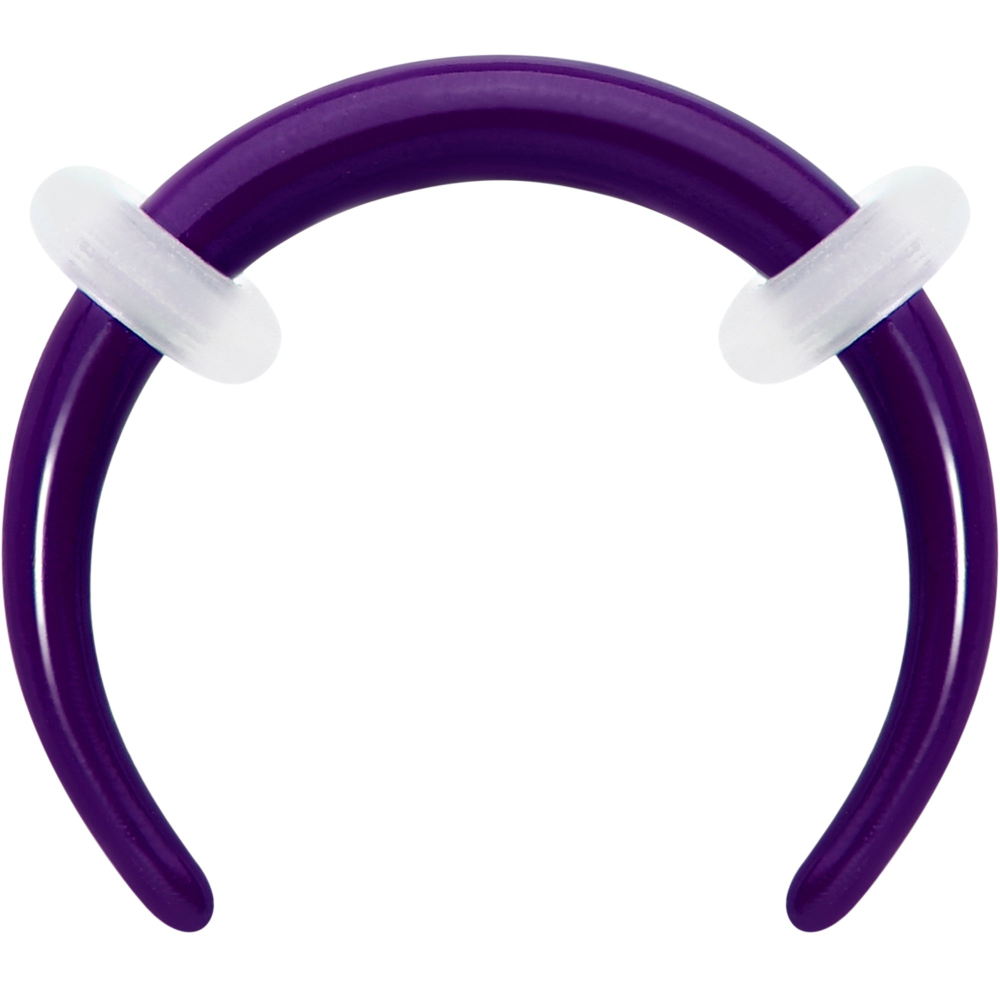 Stainless Steel Crescent Pincher Septum Ring - 14G and 16G