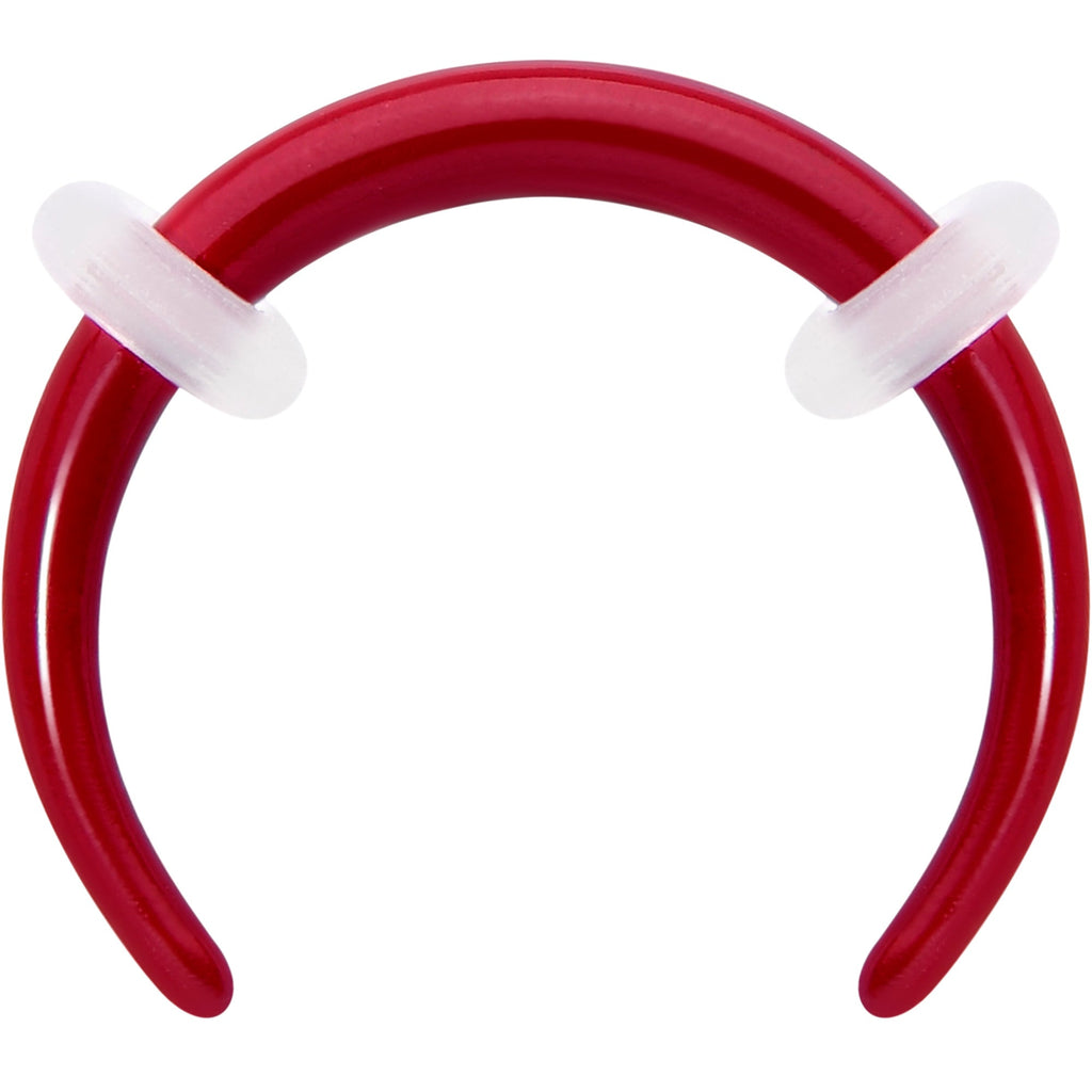 Stainless Steel Crescent Pincher Septum Ring - 14G and 16G