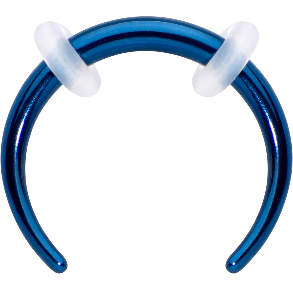 Stainless Steel Crescent Pincher Septum Ring - 14G and 16G