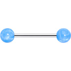 Color Acrylic Ball Tongue Ring Surgical Steel Barbell