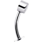 Bezel Gem Titanium Threadless Floating Belly Ring