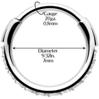 Micro Gem Titanium Hinged Nose Hoop