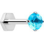 18G 5/16 CZ Implant Grade Titanium Reversible Threadless Flatback