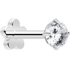 18G 5/16 CZ Implant Grade Titanium Reversible Threadless Flatback