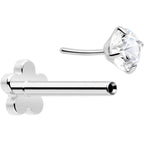 18G 5/16 CZ Implant Grade Titanium Reversible Threadless Flatback