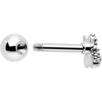16G 1/4 Clear CZ Gem Fabulous Angel Cartilage Tragus Earring