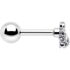 16G 1/4 Clear CZ Gem Fabulous Angel Cartilage Tragus Earring
