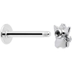 16G 5/16 Clear CZ Gem Fabulous Angel Labret Monroe Tragus