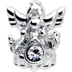 16G 5/16 Clear CZ Gem Fabulous Angel Labret Monroe Tragus