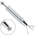 Silver Piercing Ball Grabber Tool 2.48 Inch Length