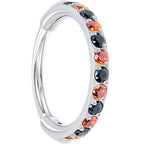 Micro Gem Titanium Hinged Nose Hoop