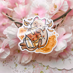 Banana Milk Cat ~ Sticker