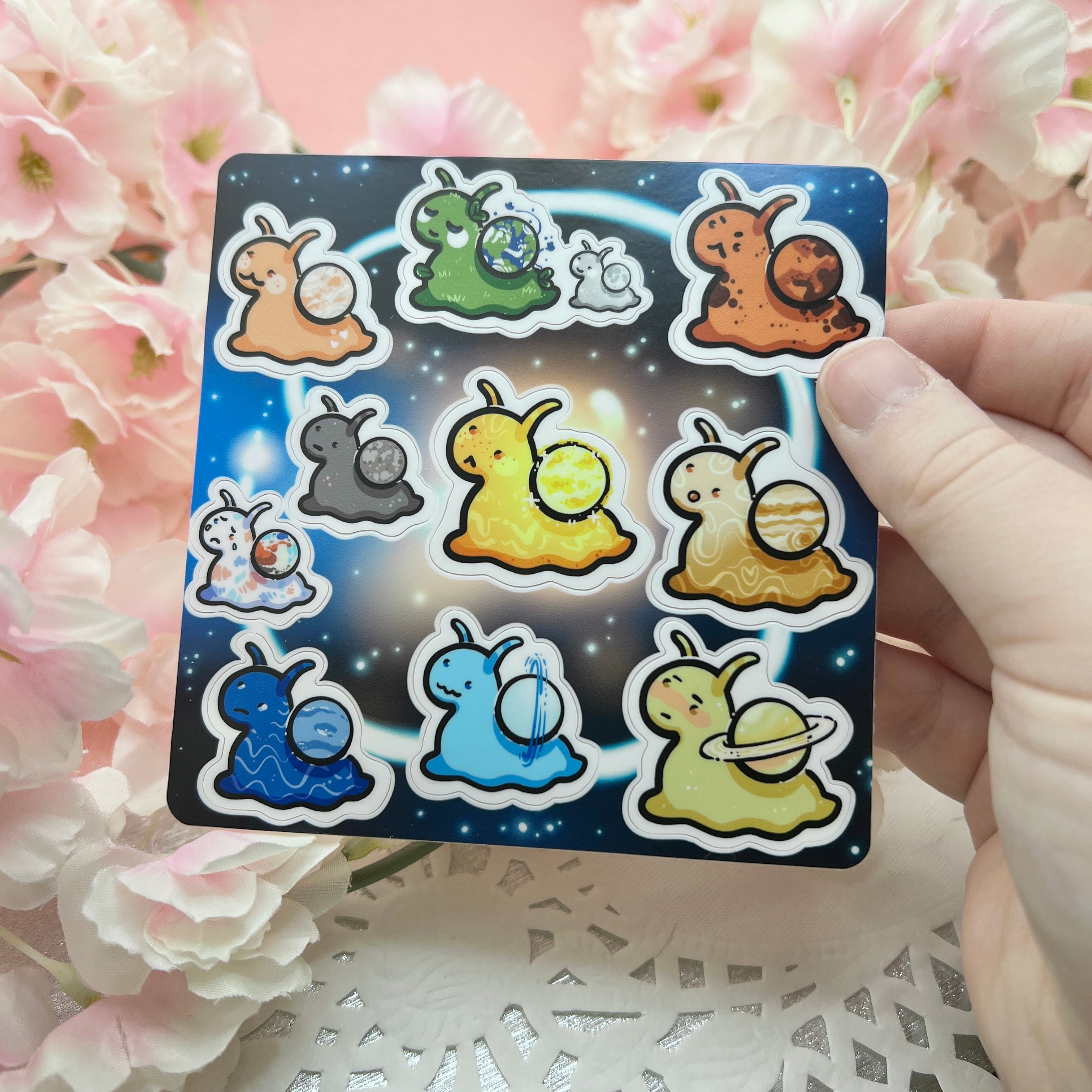 Snail Solar System ~ Sticker Sheet
