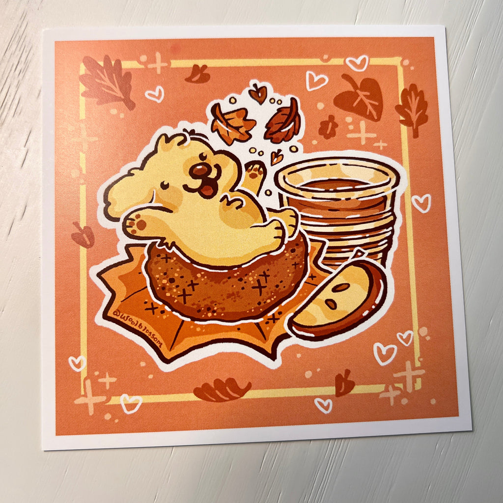 Apple Cider Golden Retriever ~ Print