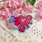 Ruby the Love-ster ~ Pixie Dust Glitter Sticker