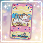 Icing the Birthday Cow! ~ Enamel Pin