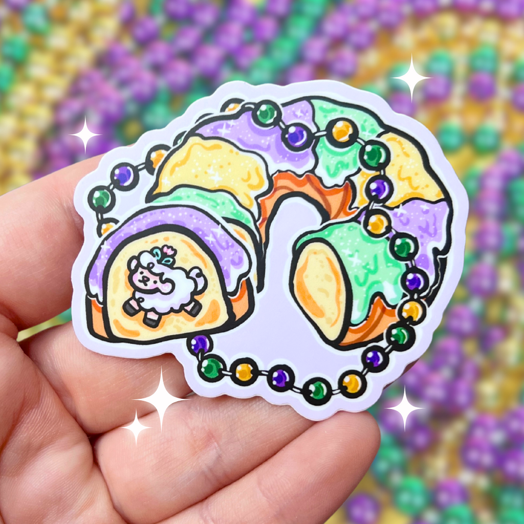 King's Cake Sprout ~ Sticker
